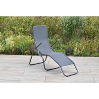 Vrtni Ležalnik Wellnessliege Xxl, Siva - siva/barve grafita, Moderno, kovina/tekstil (67/116/154cm) - Gardenson