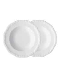 KOMPLET TALERZY DO ZUPY MARIA ROSENTHAL - biały, Konventionell, ceramika (24,5/23,5/5,3cm) - Rosenthal