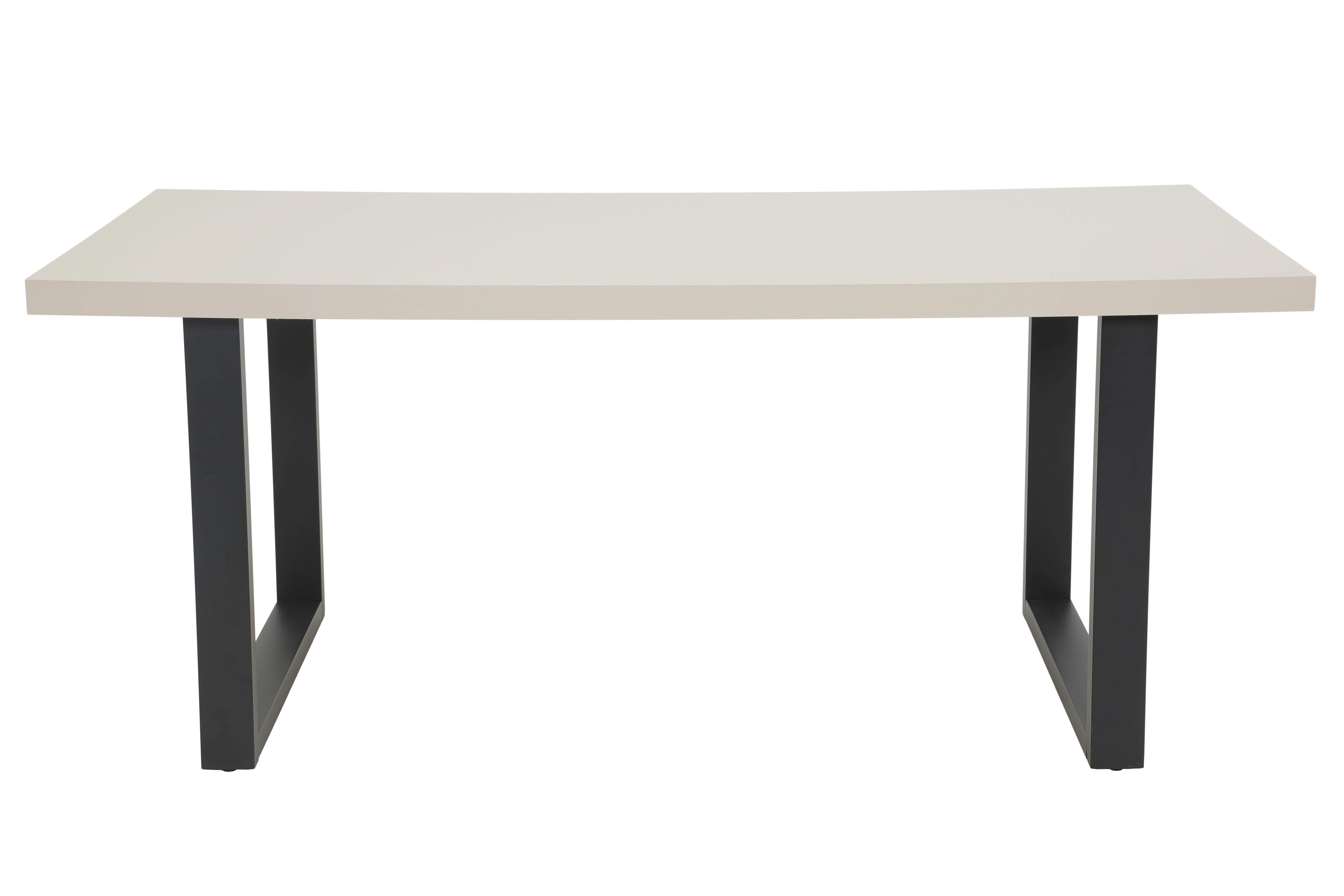 ESSTISCH MERAN T - Kaschmir/Schwarz, MODERN, Holzwerkstoff/Metall (180/76/90cm) - MID.YOU