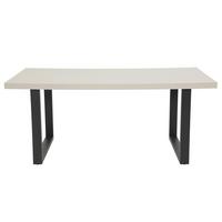 ESSTISCH MERAN T - Kaschmir/Schwarz, MODERN, Holzwerkstoff/Metall (180/76/90cm) - MID.YOU