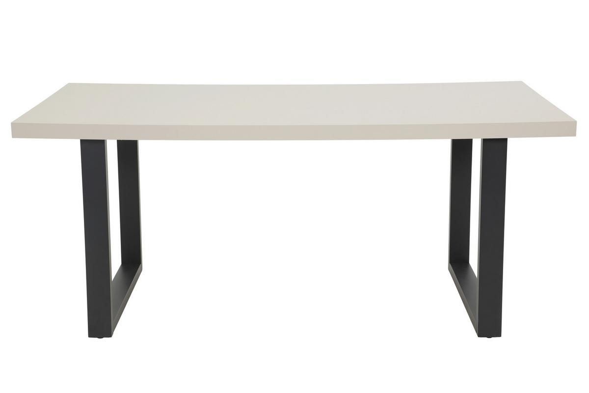 ESSTISCH MERAN T - Kaschmir/Schwarz, MODERN, Holzwerkstoff/Metall (180/76/90cm) - MID.YOU