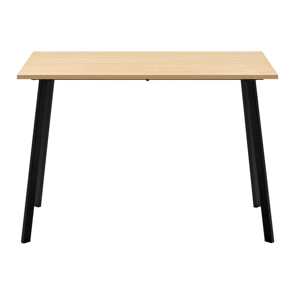 Esstisch in Schwarz/Eichefarben - Eichefarben/Schwarz, KONVENTIONELL, Holzwerkstoff/Metall (110/75/70cm) - Based