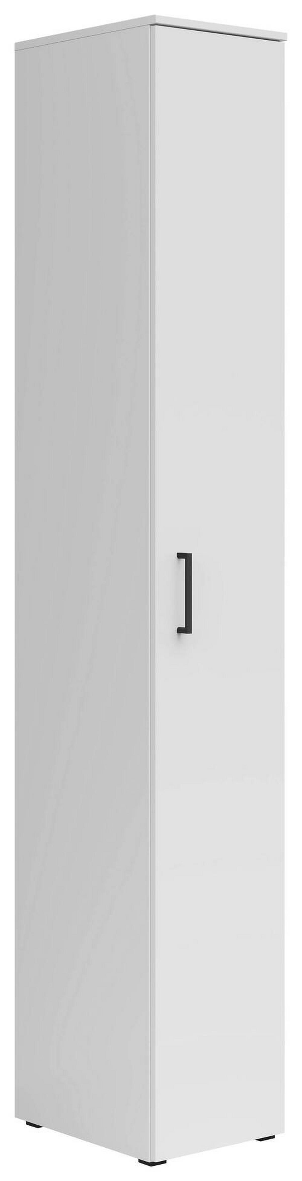 Szekrény Multistauraum - fekete/fehér, Modern, műanyag/faalapú anyag (30/195/40cm) - Carryhome