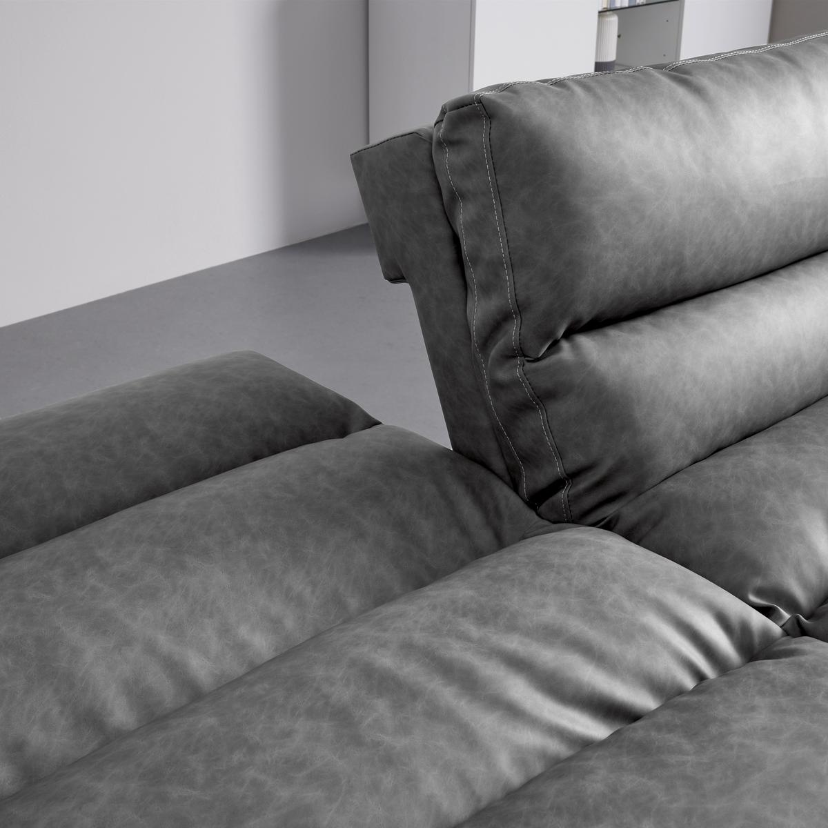 Trosjed Na Razvlačenje Lia - svijetlo siva/boje kroma, Moderno, drvo/tekstil (171/112/53cm) - Bessagi Home