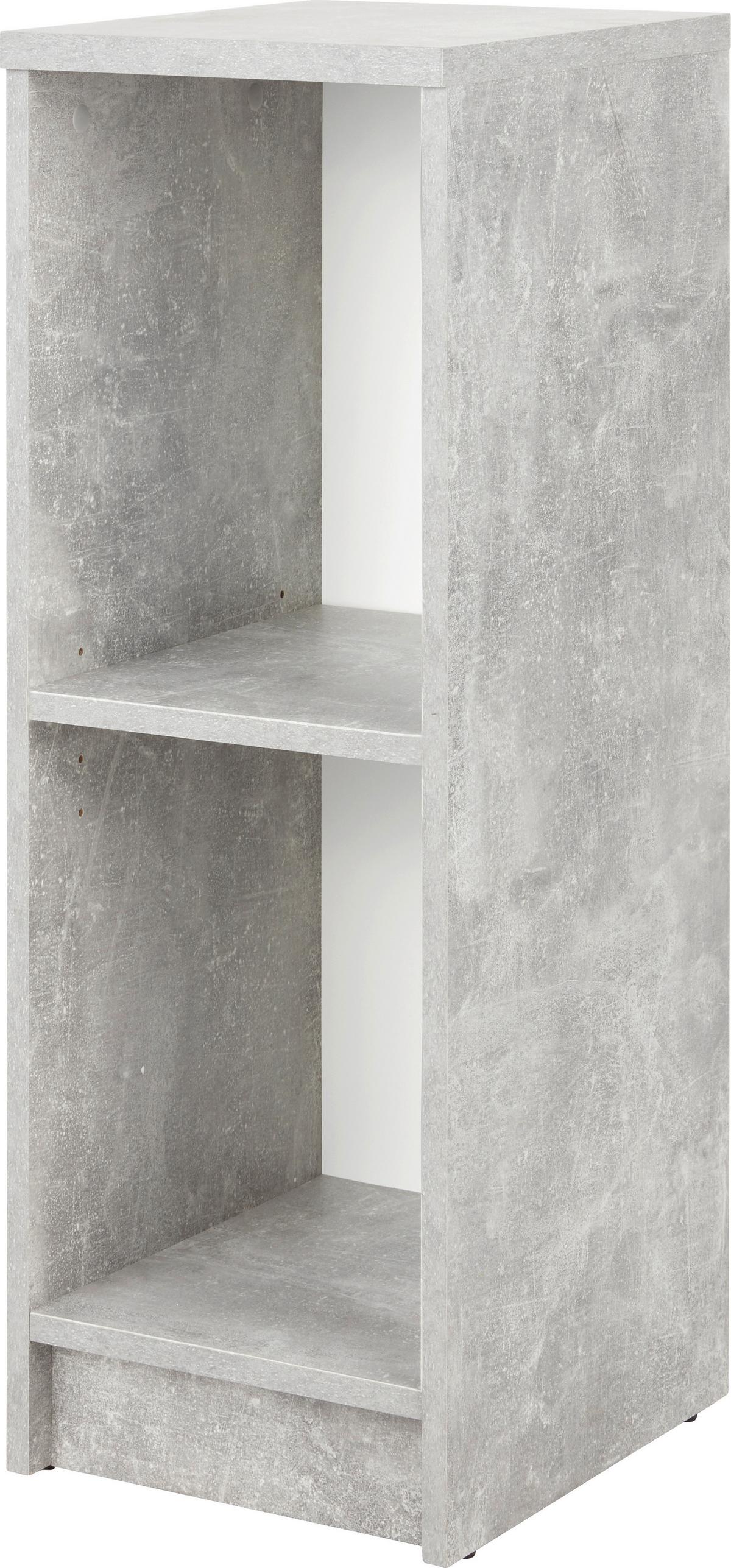 Regal 4-you New Yur04, Siva, Bela - siva/črna, Moderno, leseni material (30/85,5/34,6cm) - Mömax