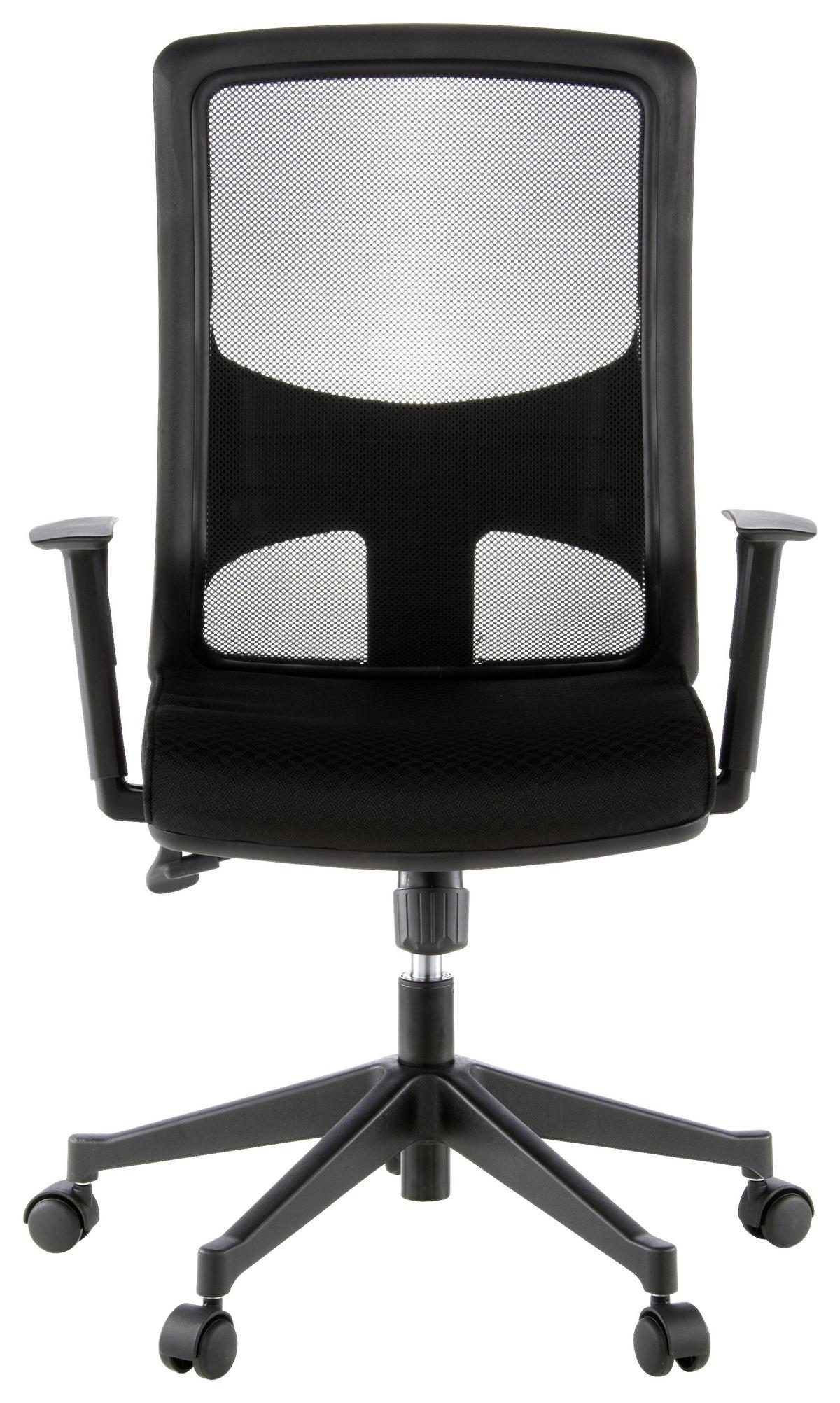 Drehstuhl Lavita Schwarz - Schwarz, MODERN, Kunststoff/Textil (57/113/44cm) - MID.YOU