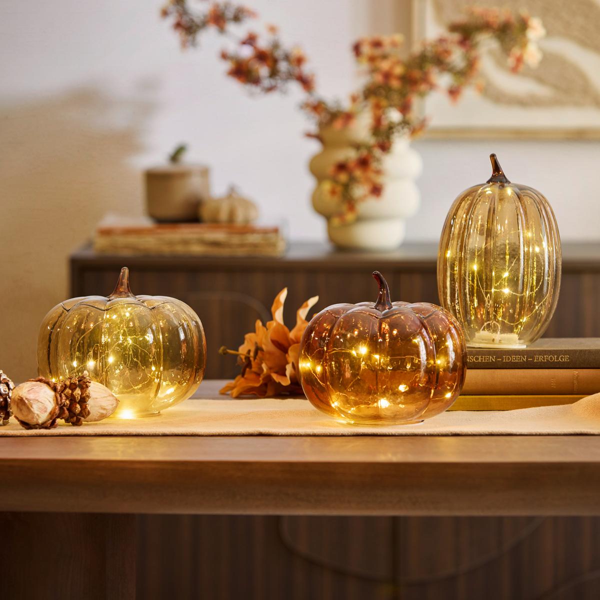 LED Dekor Tök Pumpkin - barna, Konventionell, műanyag/üveg (19,5/15,5cm) - Mömax