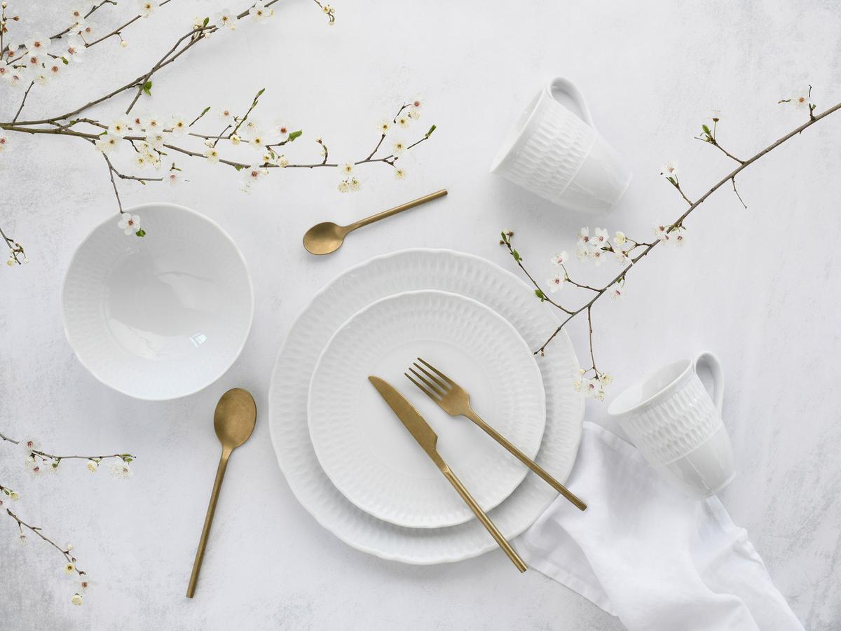 Porcelán Étkészlet Sofia White - fehér, Trend, kerámia - Creatable