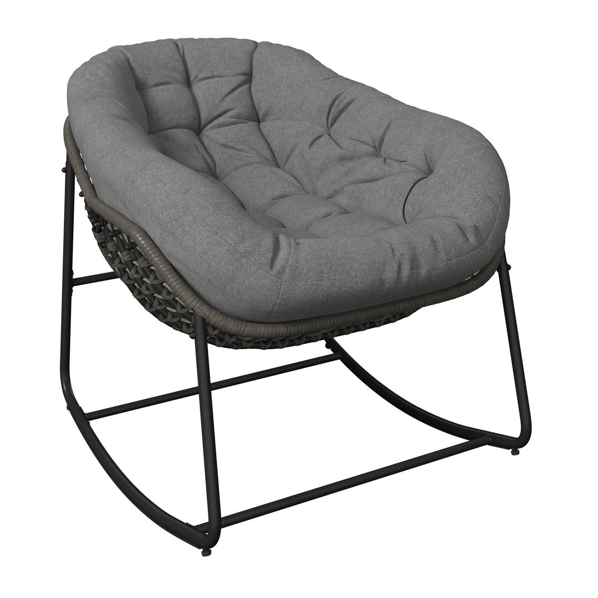 Vrtni Gugalnik Alicante, Siva - temno siva/siva, Basics, kovina/umetna masa (95/80/111cm) - Mömax