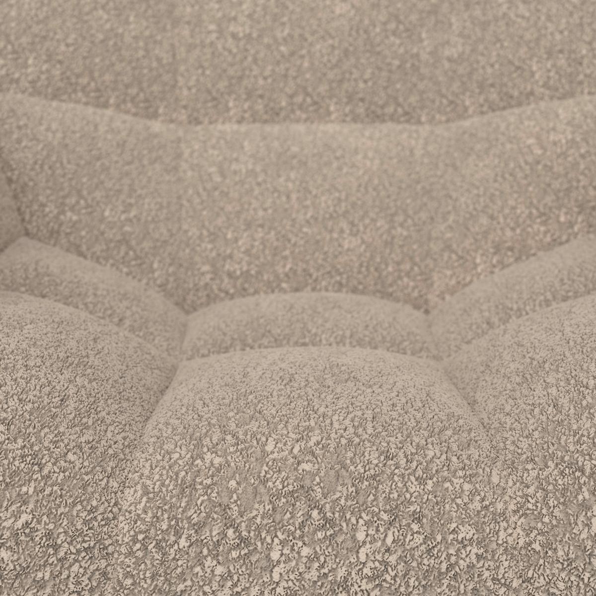 Sessel Robin Beige Webstoff - Beige/Schwarz, MODERN, Textil/Metall (72/78/81cm) - Bessagi Home