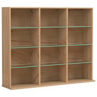 REGAL ZILAS L - Honigeiche, Design, Glas/Holzwerkstoff (102/82/23cm) - MID.YOU