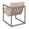 LOUNGEGRUPP LARA - grå/cremefärgad, Modern, metall/glas (114cm) - Bessagi Garden