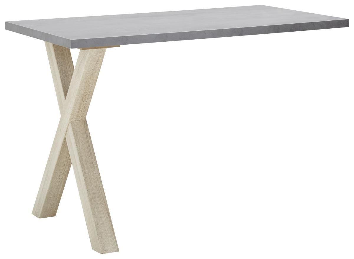 Anbauschreibtisch in Graphitfarben - Eichefarben/Graphitfarben, Modern, Holzwerkstoff (120/75/70cm) - Mömax