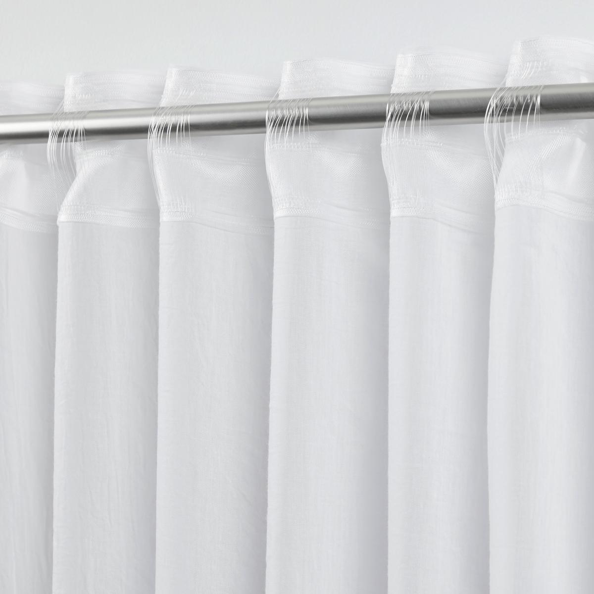 Končana Zavesa Ramona - bela, Moderno, tekstil (135/245cm) - Modern Living