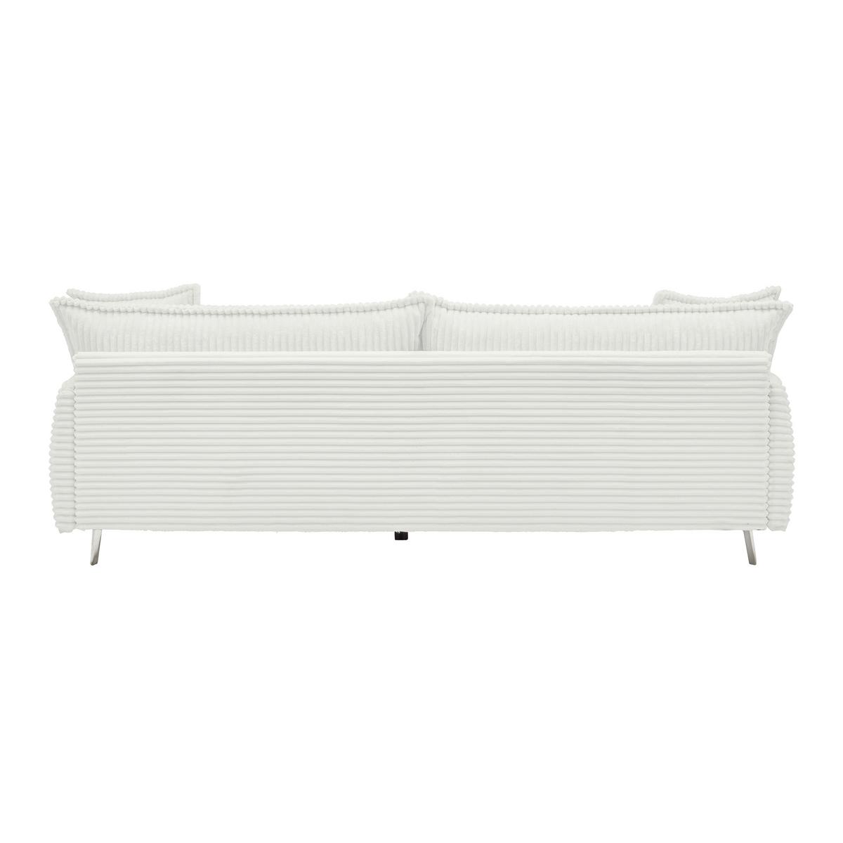 Mega Sofa Kiss - bijela/boje kroma, Moderno, drvo/metal (241/90/117cm) - Mömax