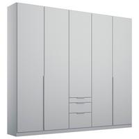 Dulap cu uși rotative ALABAMA - gri deschis, Modern, material pe bază de lemn (226/229/54cm)
