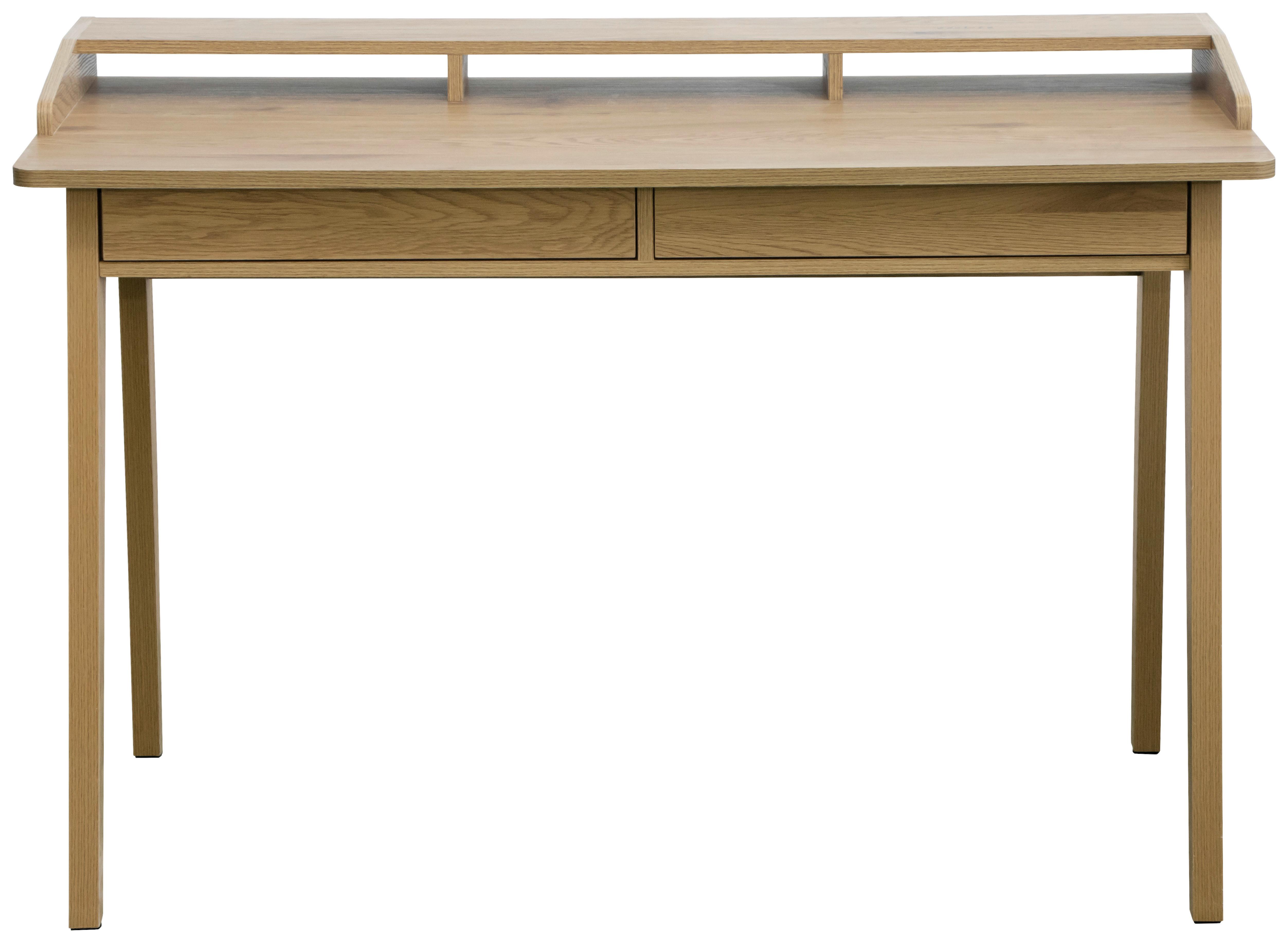 SKRIVBORD EDDY - ekfärgad, Design, trämaterial/trä (120/60/81.5cm) - Mömax