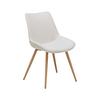 STOL LOU - beige/ekfärgad, Modern, metall/trä (52/84/60cm) - Mömax
