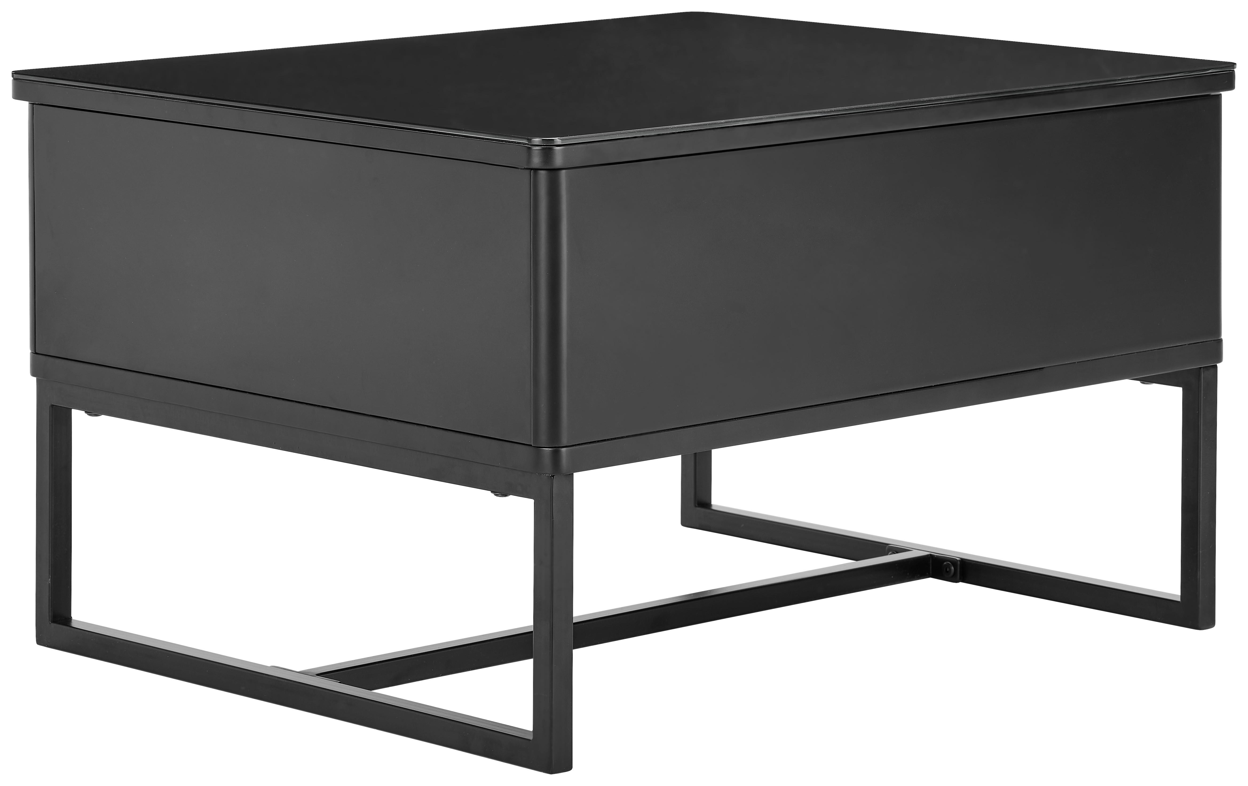 STOLIK KAWOWY WILNO - czarny, Design, metal (70/40,5-65,5/60cm) - Livetastic