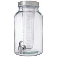 DOZOWNIK DO NAPOJÓW 50684-2 - kolor stalowy/przezroczysty, Basics, tworzywo sztuczne/metal (5,6l) - Novel