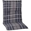 Niedriglehner Auflage Beckley 4er-Set ca.100x50cm Grau/Schw. - Schwarz/Grau, Basics, Textil (100/50/6cm) - Gardenson