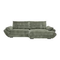 Wohnlandschaft Vivo Grün - Schwarz/Grün, Modern, Kunststoff/Textil (317/63/179cm) - Premium Living