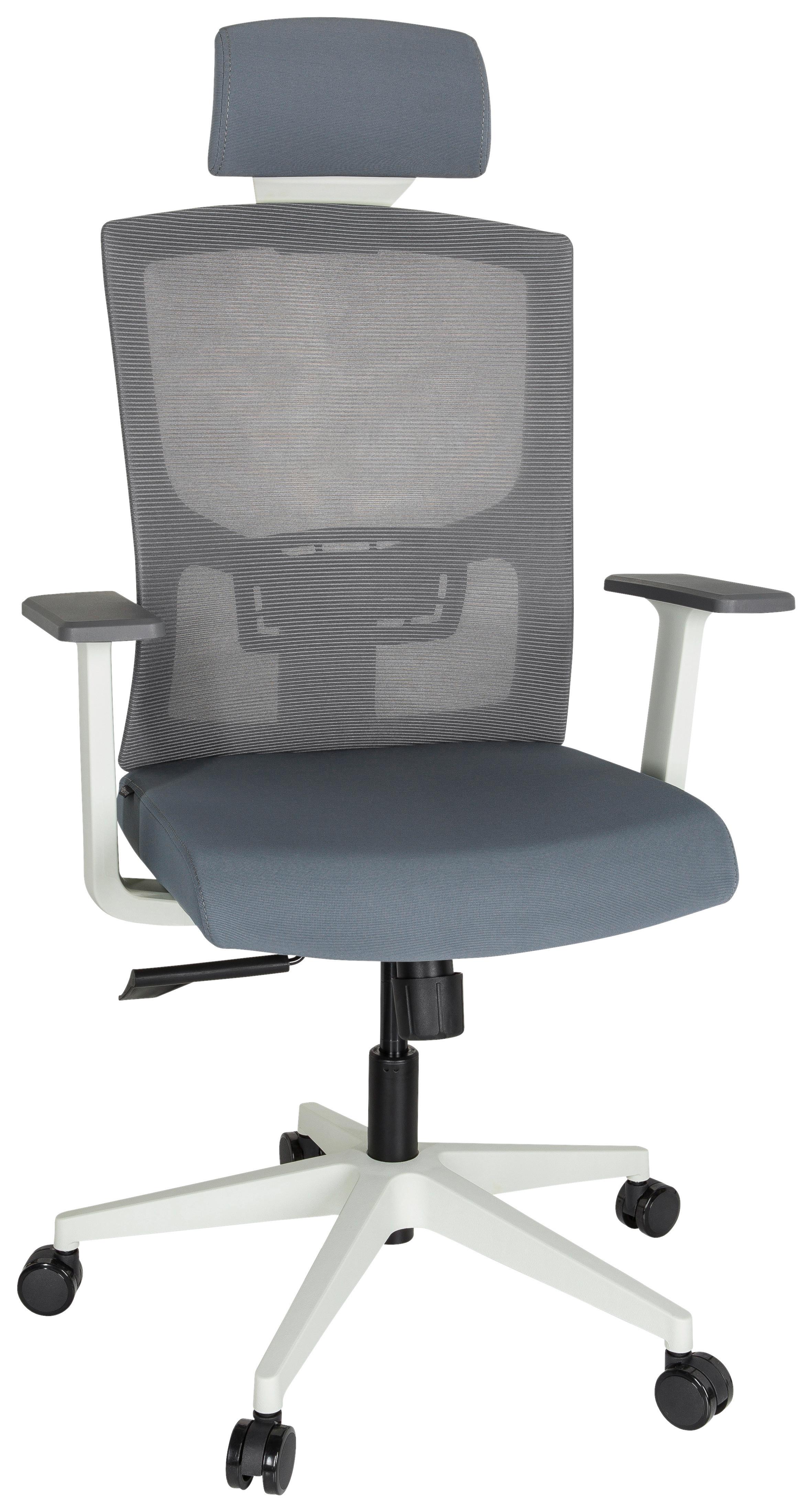 Pisarniški Stol Captivo Base W, Siva - siva/bela, Moderno, umetna masa/tekstil (70/135/58cm) - MID.YOU