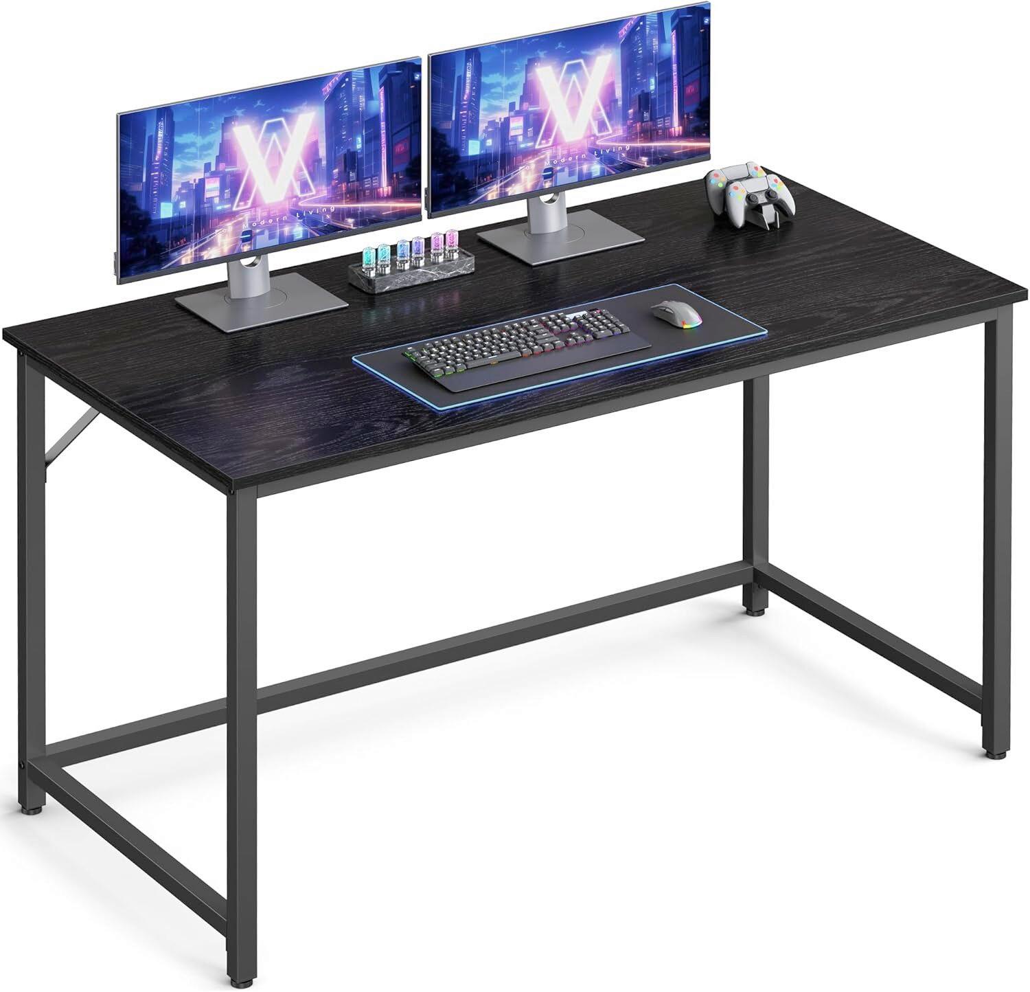 Computertisch Schwarz - Schwarz, Trend, Holzwerkstoff (120/60/75cm) - MID.YOU