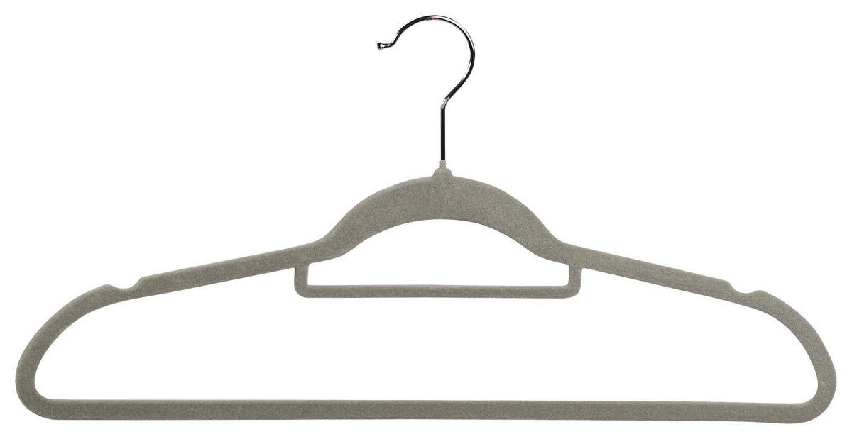 WIESZAK NA UBRANIA 16644 - szary, Basics, tworzywo sztuczne (45.5/23/3.6cm) - Kesper
