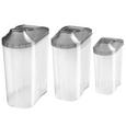Schüttdose Patsy, 3-teilig - Transparent/Anthrazit, Kunststoff (0,5+1+1,5l) - Mömax modern living Schüttdose Patsy, 3-teilig - Transparent/Anthrazit, Kunststoff (0,5+1+1,5l) - Mömax modern living