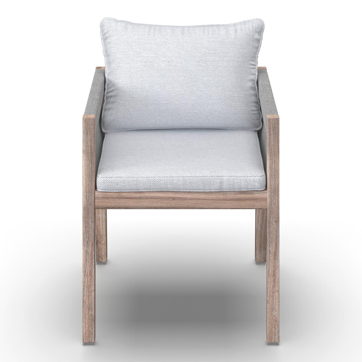 Gartenset Aldina Steingrau Holz/textil - Grau/Akaziefarben, Modern, Holz/Kunststoff - Bessagi Garden