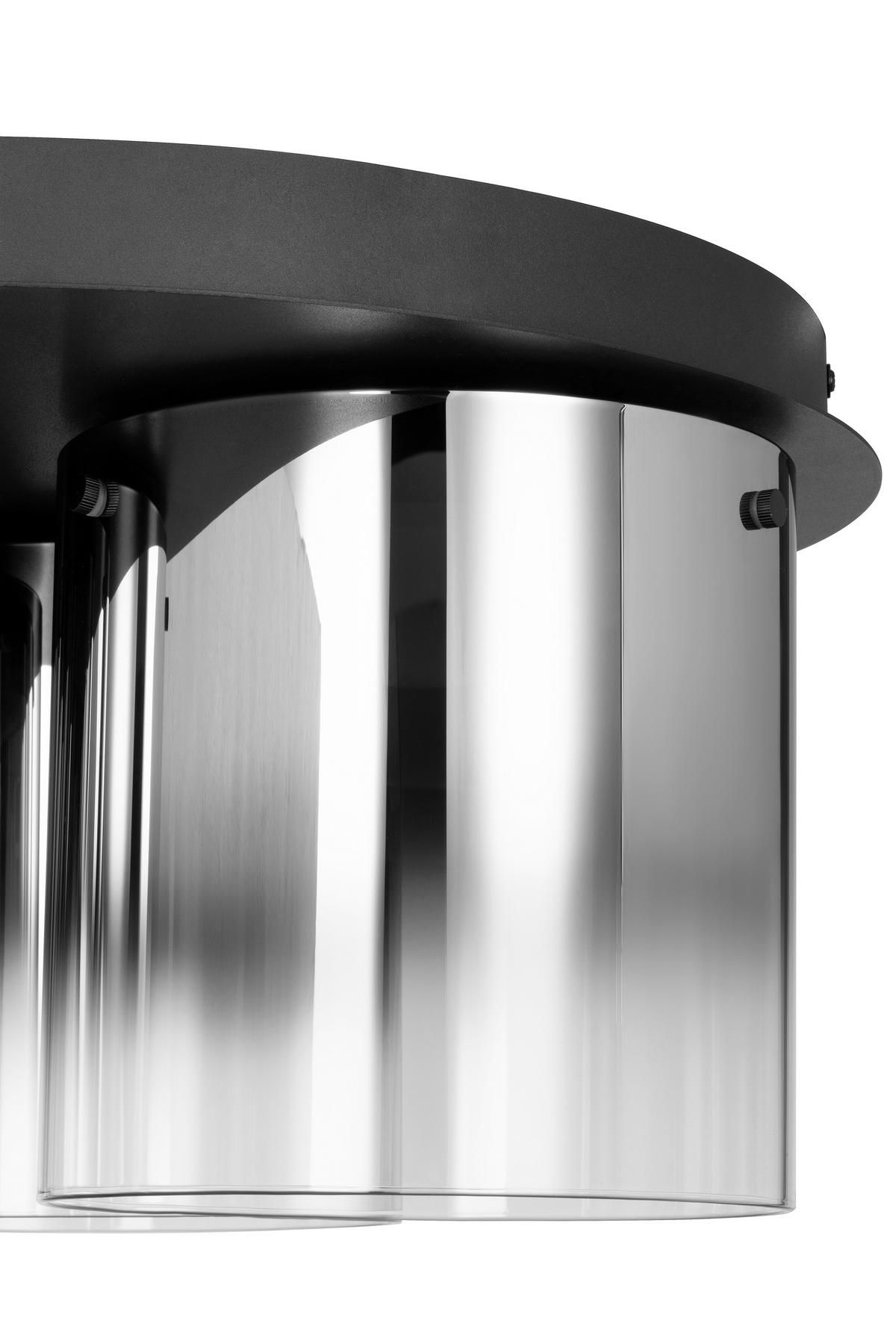 LAMPA SUFITOWA LED BAIA *DK* - czarny, Design, metal/szkło (49/25cm) - Dieter Knoll