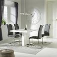 Schwingstuhl in Grau - Edelstahlfarben/Grau, MODERN, Textil/Metall (45/101/59cm) - Premium Living Schwingstuhl in Grau - Edelstahlfarben/Grau, MODERN, Textil/Metall (45/101/59cm) - Premium Living