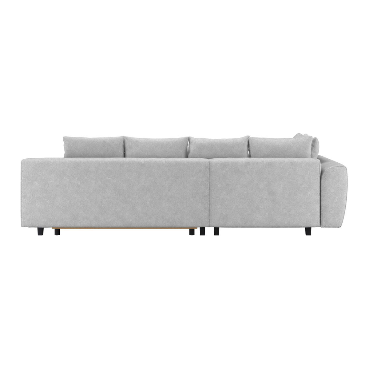 Kutna Garnitura Mendoza - srebrne boje/crna, Design, tekstil/drvo (197/309cm) - Modern Living