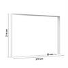 Passerpartout Elara Weiß - Weiß, KONVENTIONELL, Holzwerkstoff (278/214/23cm) - Premium Living