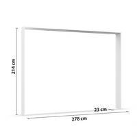 Passerpartout Elara Weiß - Weiß, KONVENTIONELL, Holzwerkstoff (278/214/23cm) - Premium Living