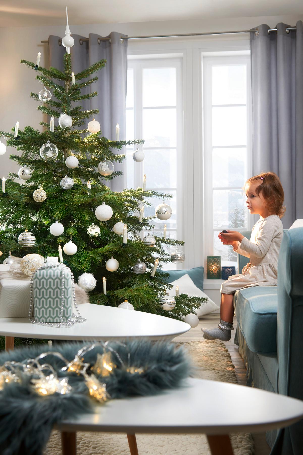 ZESTAW ŚWIEC LED 39700003SW - biały/przezroczysty, Konventionell, tworzywo sztuczne/metal (10,5cm) - X-Mas