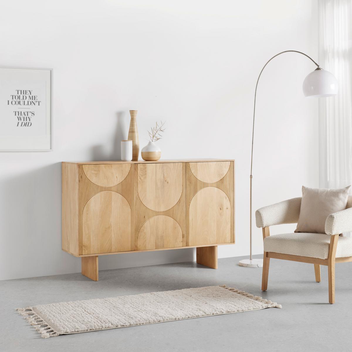 Sideboard Curve in Eichefarben - Eichefarben, MODERN, Holz (150/100/45cm) - Zandiara