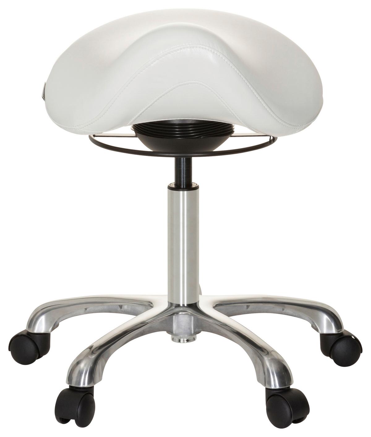 Pisarniški Stolček Ortho Sit, Bela - srebrne barve/bela, Basics, kovina/umetna masa (56/54/56cm) - MID.YOU