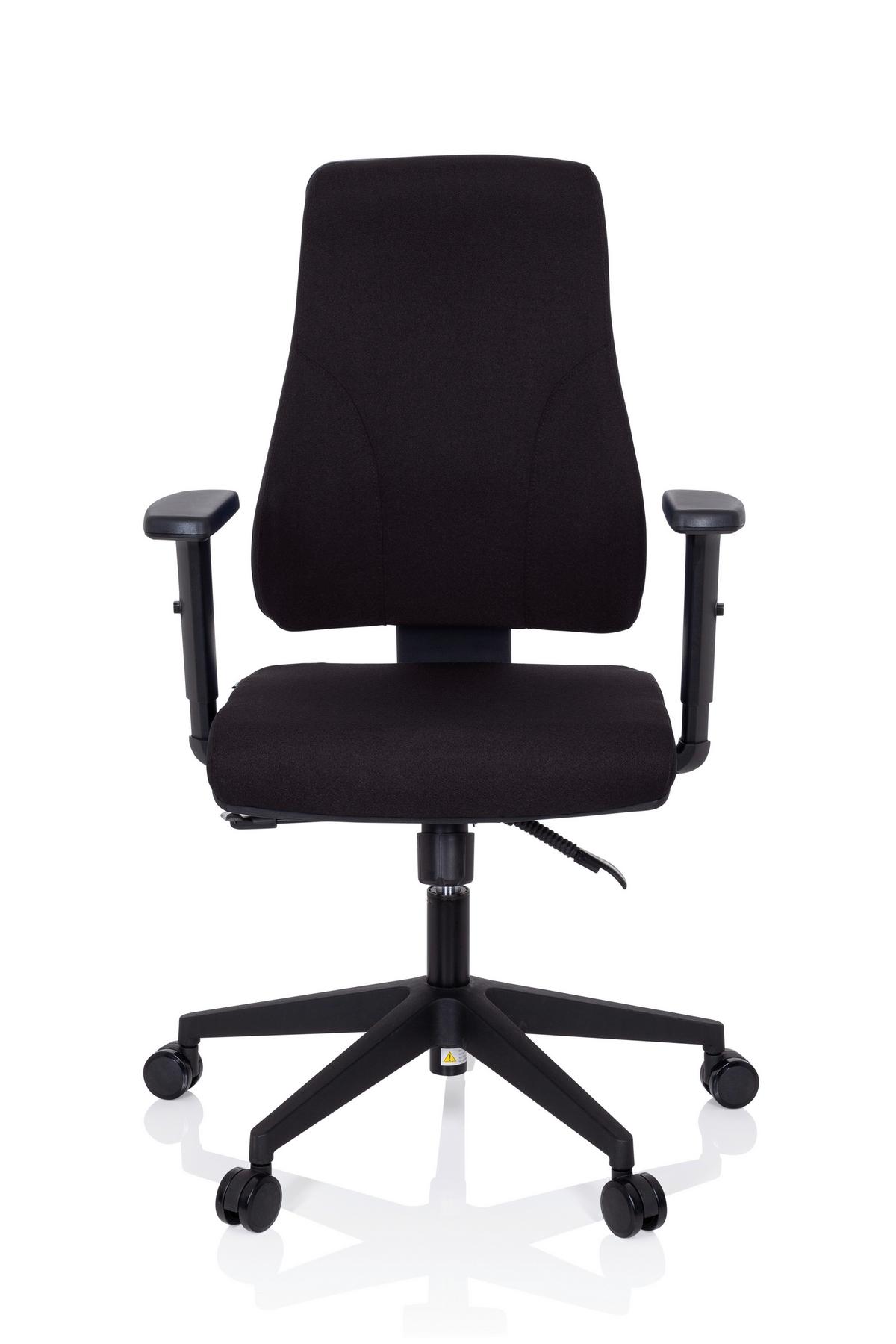 Pisarniški Stol Mathes, Črna - črna, Moderno, umetna masa/tekstil (65/113/60cm) - MID.YOU