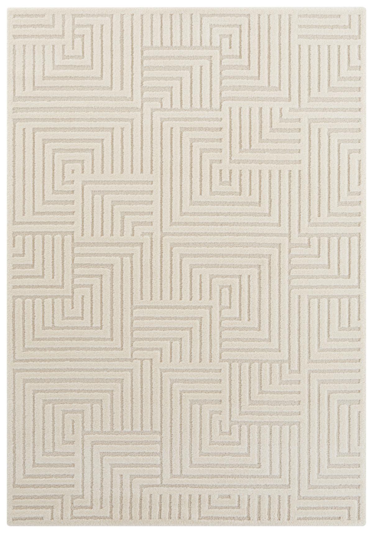 Hochflorteppich Manipu Creme ca. 120x170cm - Creme, Basics, Kunststoff (120/170cm)