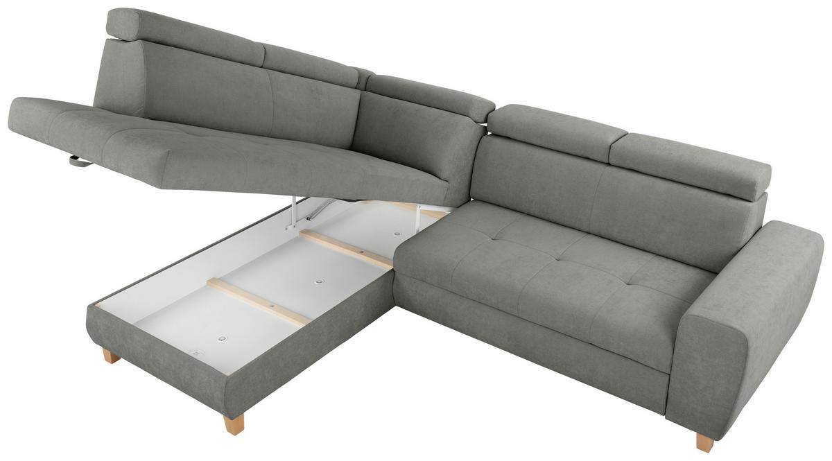 Kutna Garnitura Lugo - sivoplava, Moderno, drvo/metal (205/98/266cm) - Modern Living