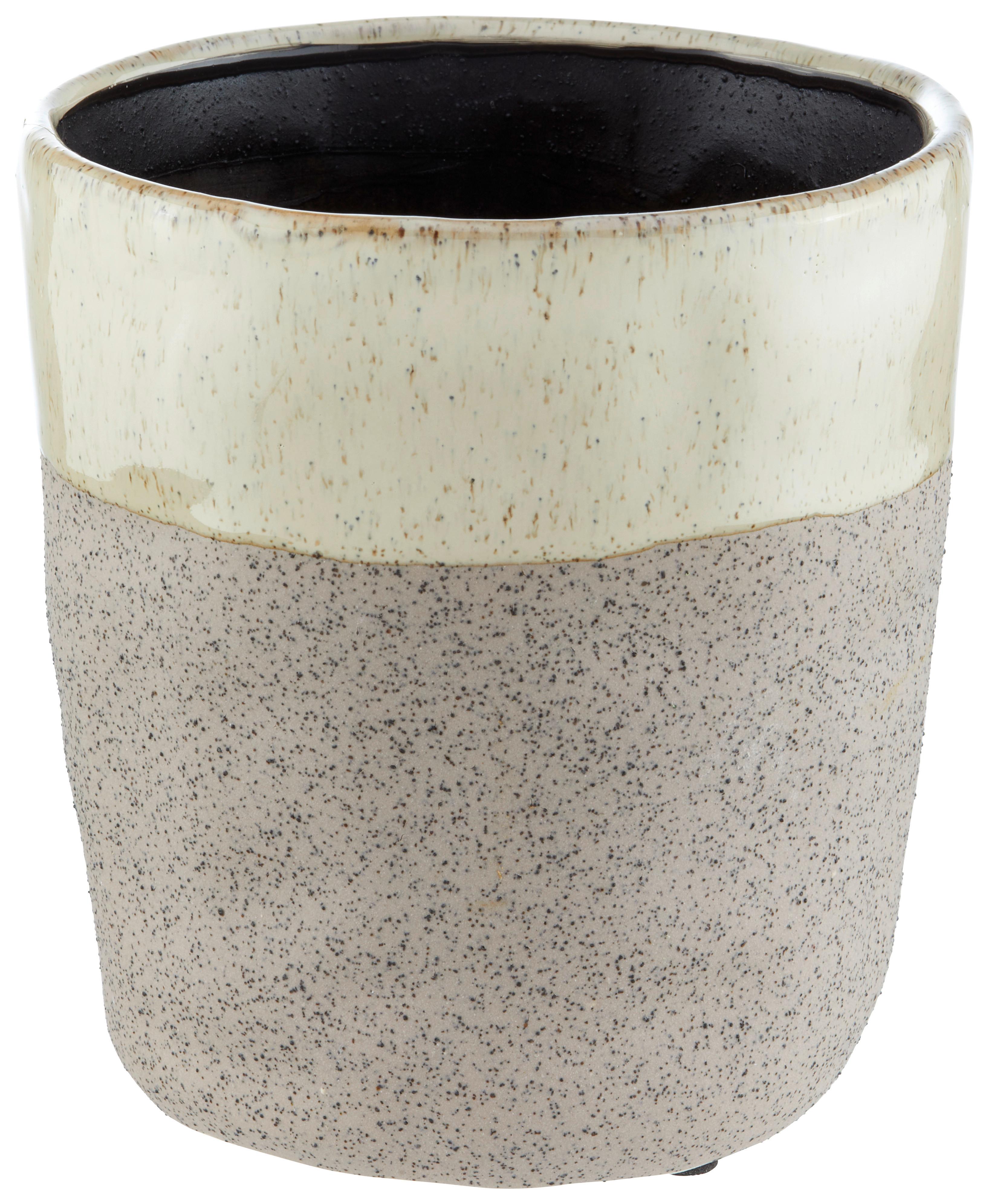 Okrasni Lonček Stoneware - bež, keramika (12/13cm) - Modern Living