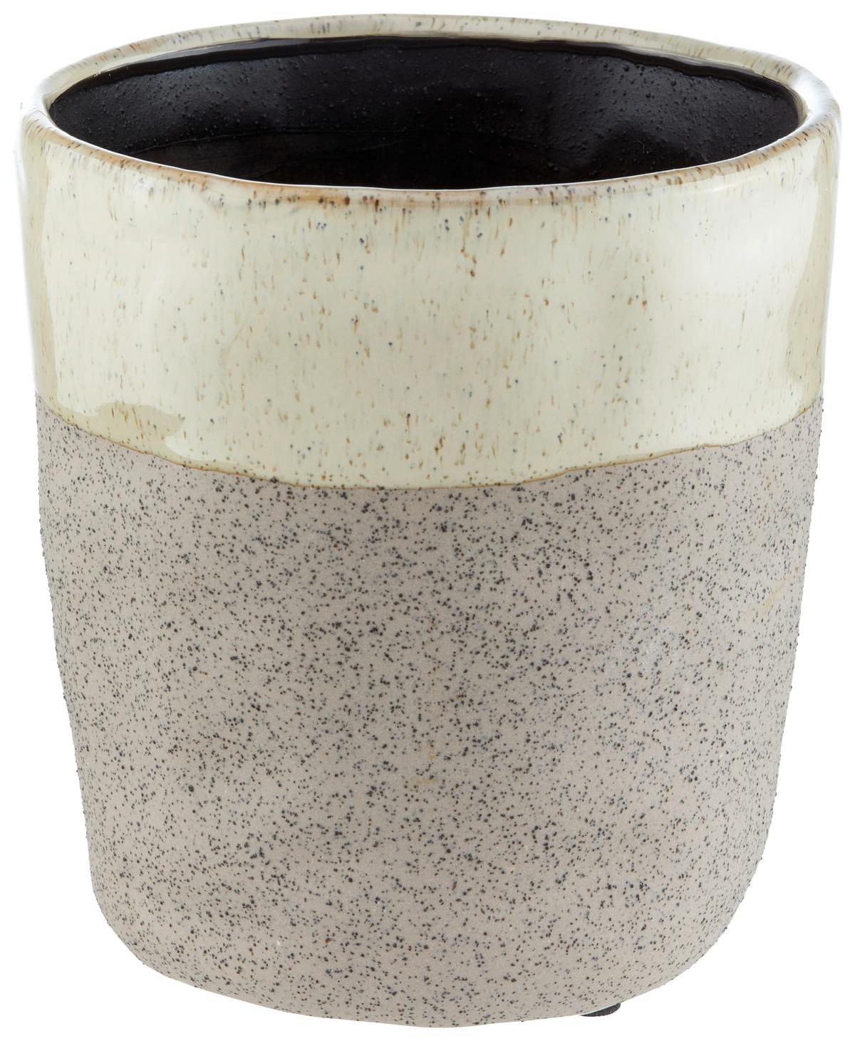 Kaspó Stoneware - bézs, kerámia (12/13cm) - Modern Living
