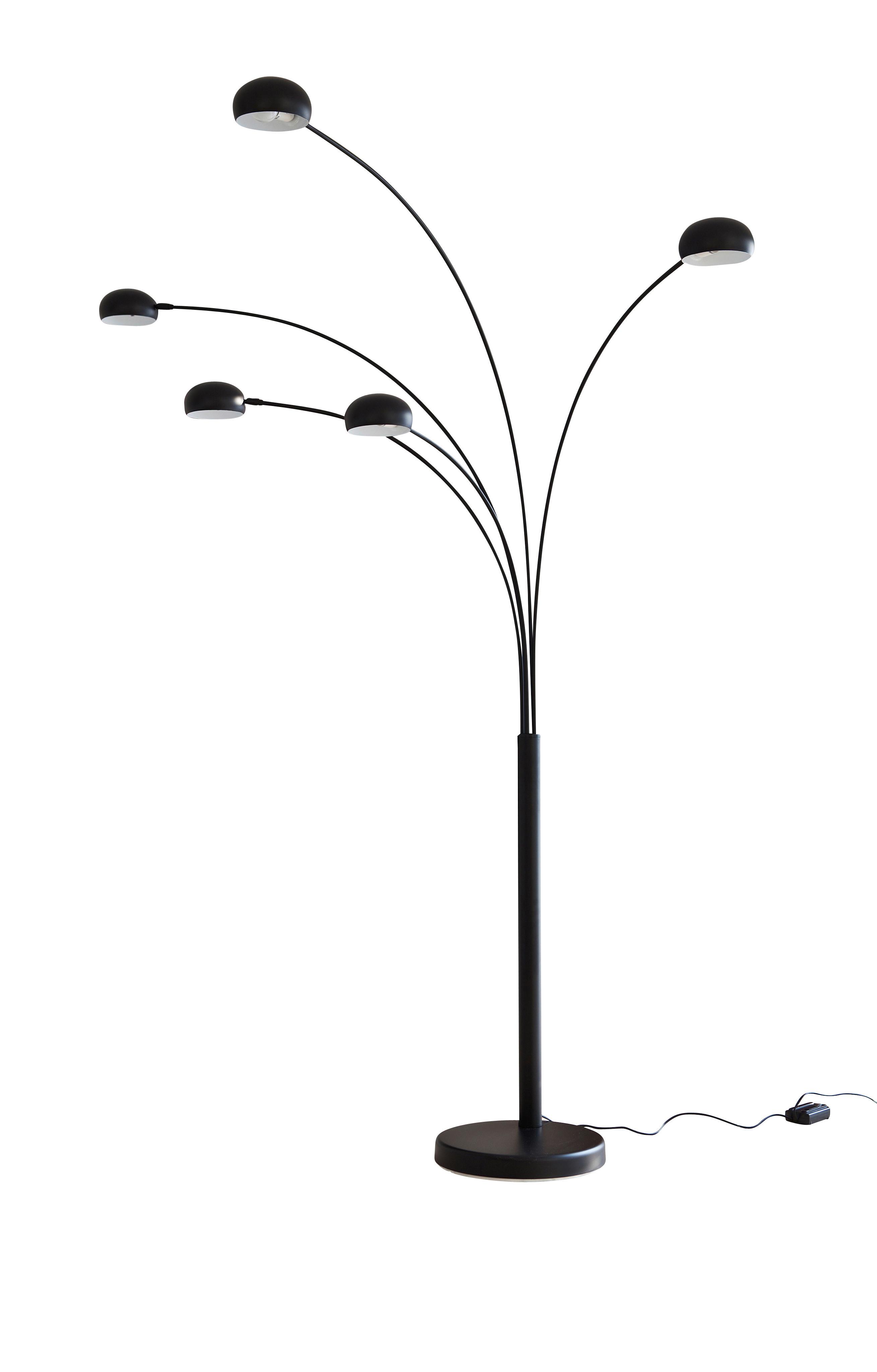 Svetilka V Obliki Loka Five - črna, Design, kamen/kovina (150/205/36cm) - P & B