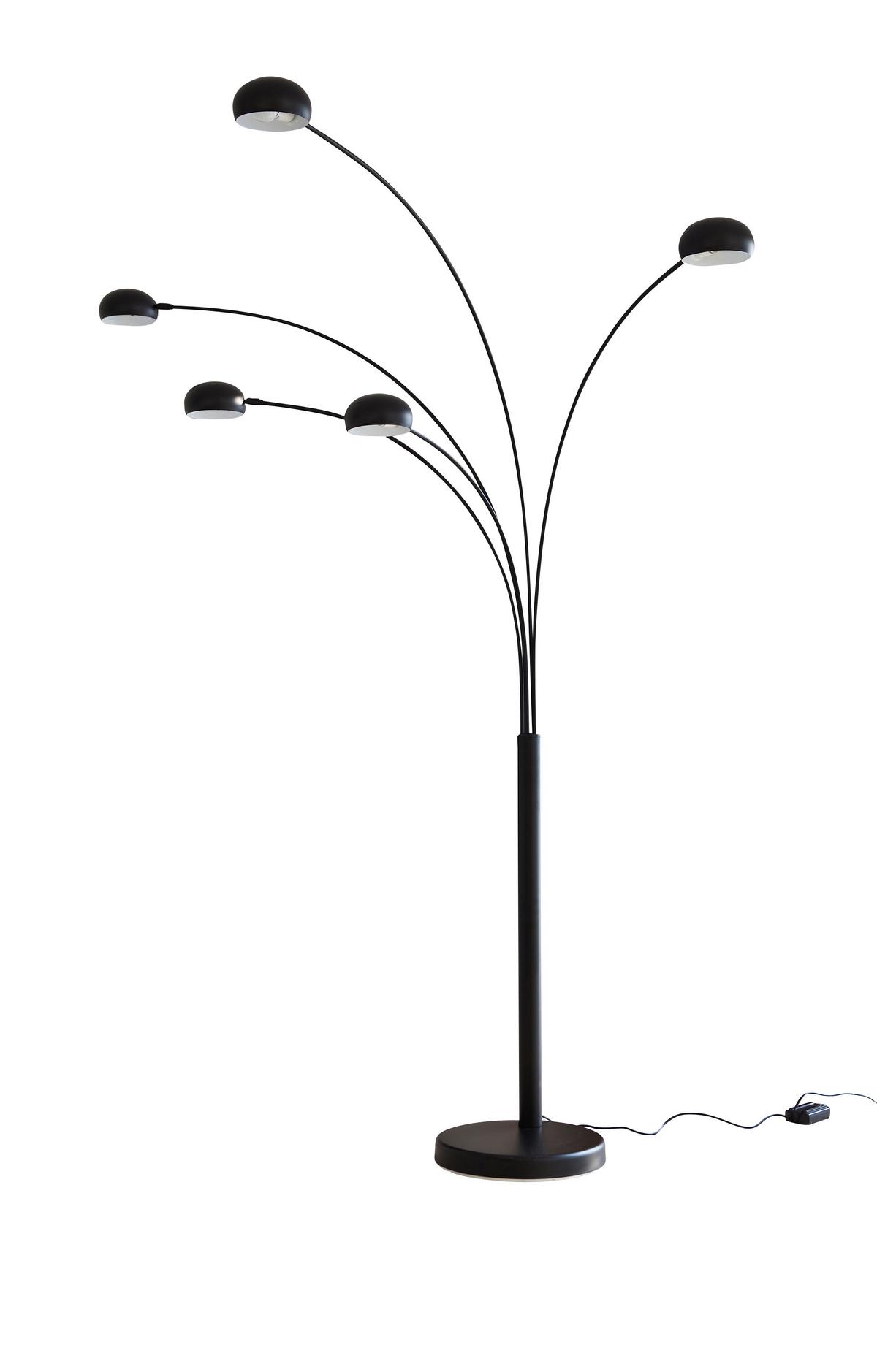 Svetilka V Obliki Loka Five - črna, Design, kamen/kovina (150/205/36cm) - P & B