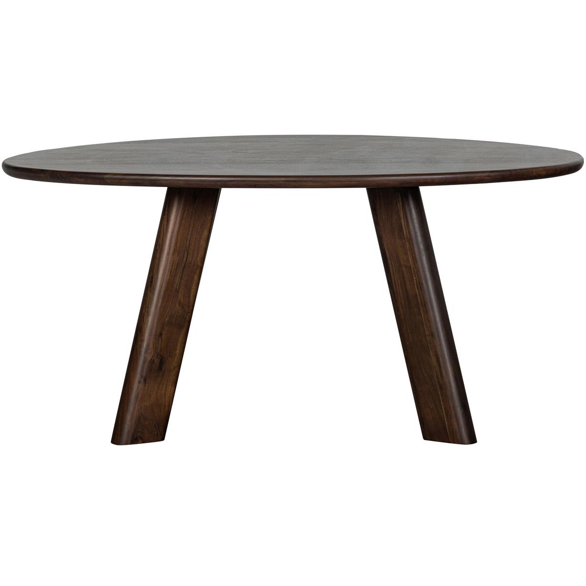 Esstisch Roundly Holz - Walnussfarben, MODERN, Holz (160/110/76cm) - Livetastic