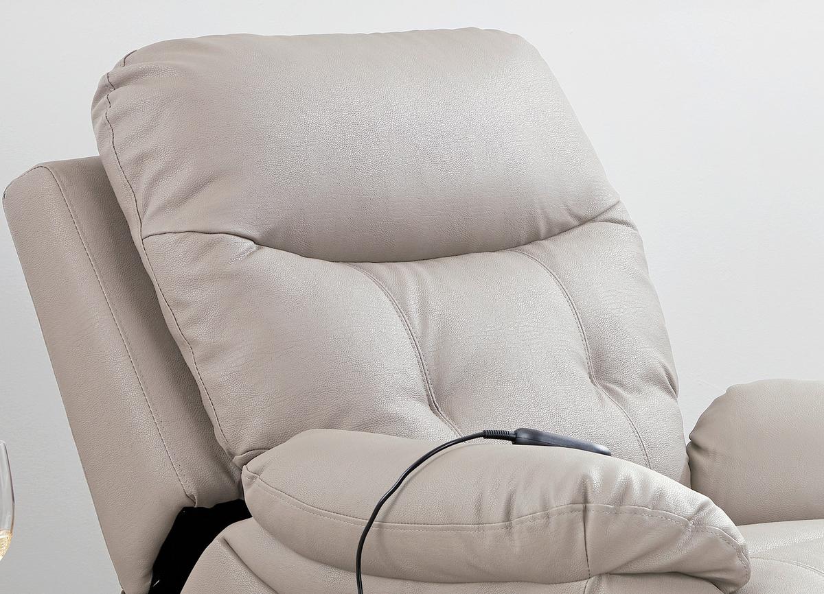 Tv Fotelj Mario, Relax Funkcija, Siva - siva/črna, Konvencionalno, kovina/umetna masa (89/107-79/94-165cm) - James Wood