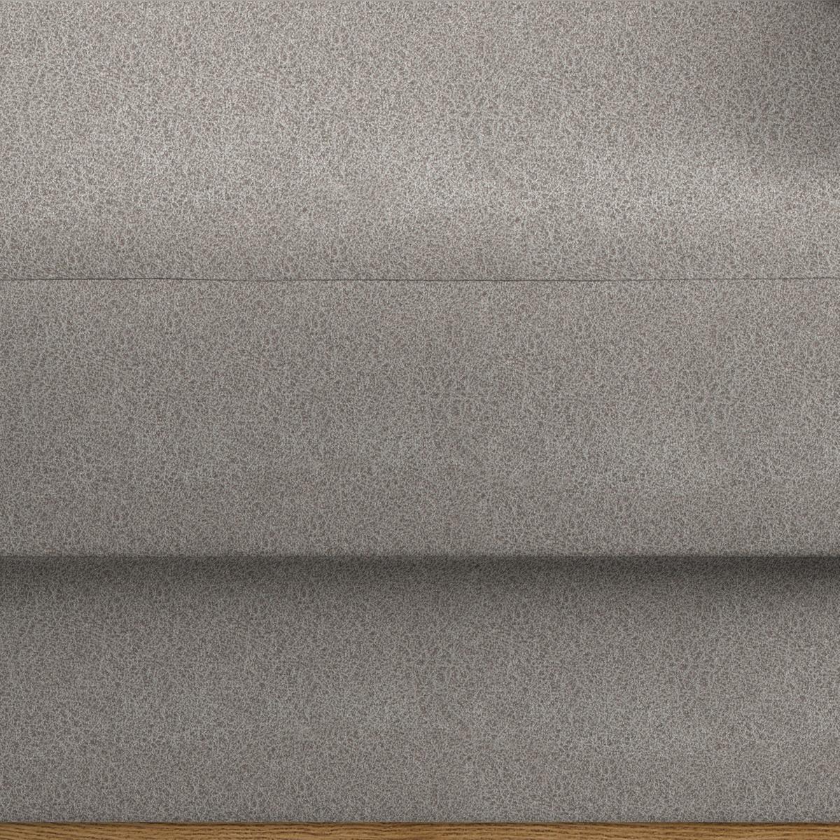 Wohnlandschaft Romeo Silberfarben - Silberfarben/Schwarz, KONVENTIONELL, Textil/Metall (167/87/234cm) - Zandiara