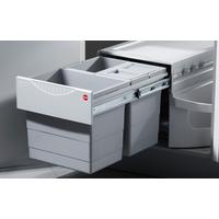 Einbauabfallsammler RONDO 3646-13 - Silberfarben/Weiß, Kunststoff - HKT